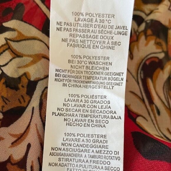 Pretty Little Things Patterned Button Down Blouse - Picture 6 of 6